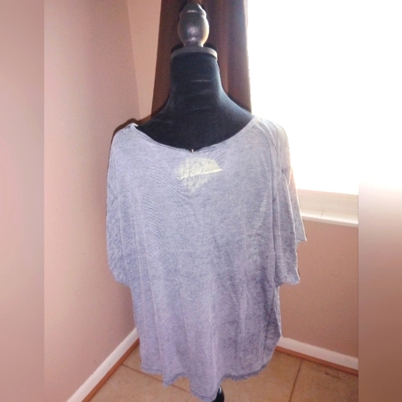 🩶💛🧡 NWOT Womens Cha Sor Pink Floyd Blouse Small Lightweight Sheer Concert - Picture 4 of 4